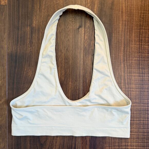Intimately Free People Super Soft Pale Celery Green Halter Top Bra - xs - Picture 2 of 7